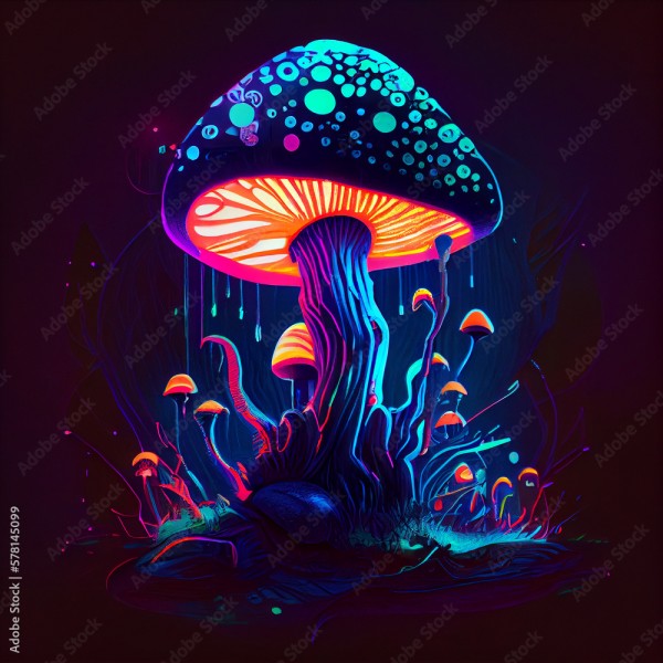 Wunschmotiv: Psychedelic Mushrooms #578145099