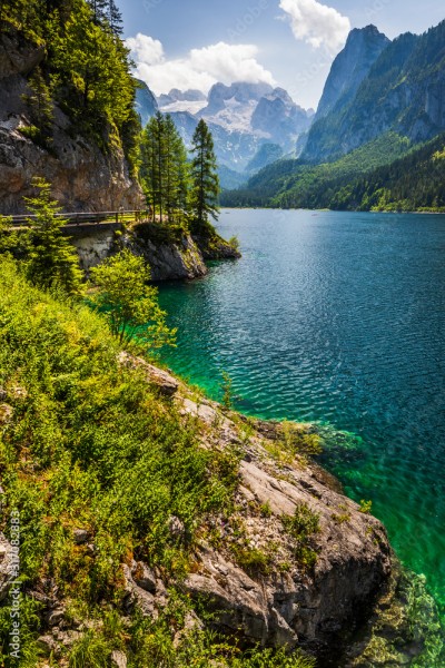 Wunschmotiv: Gosausee lake with Dachstein behind, Austria #317082883
